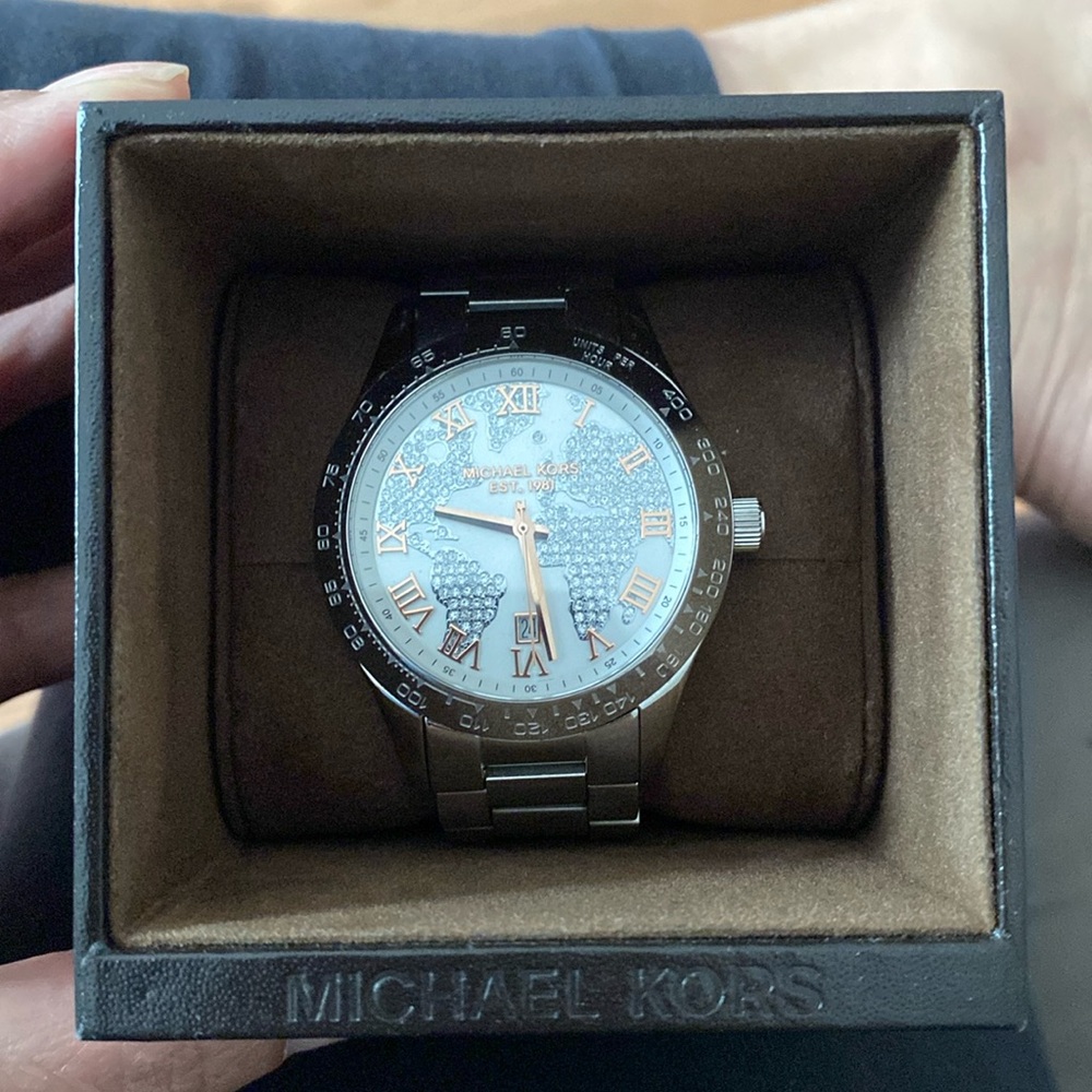 Michael Kors Map Of The World Watch Gem